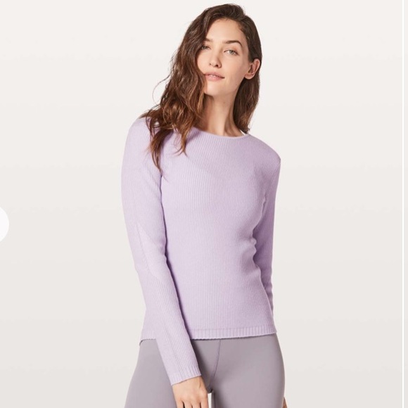 Lululemon, Wrap It Back Sweater, Faint Lavender, Size 6 - Picture 10 of 10